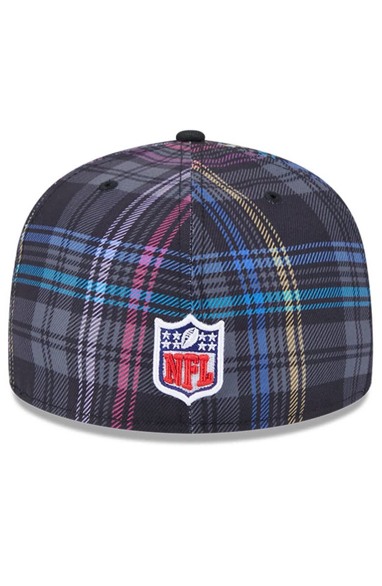 New Era Men's New Era Black New York Giants 2024 NFL Crucial Catch Plaid 59FIFTY Fitted Hat, Alternate, color, 