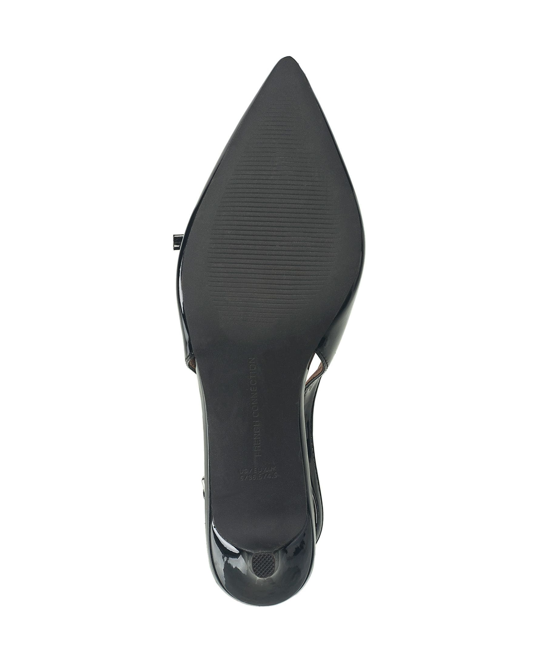 French Connection Quinny Slingback Kitten Heel, Alternate, color, Black