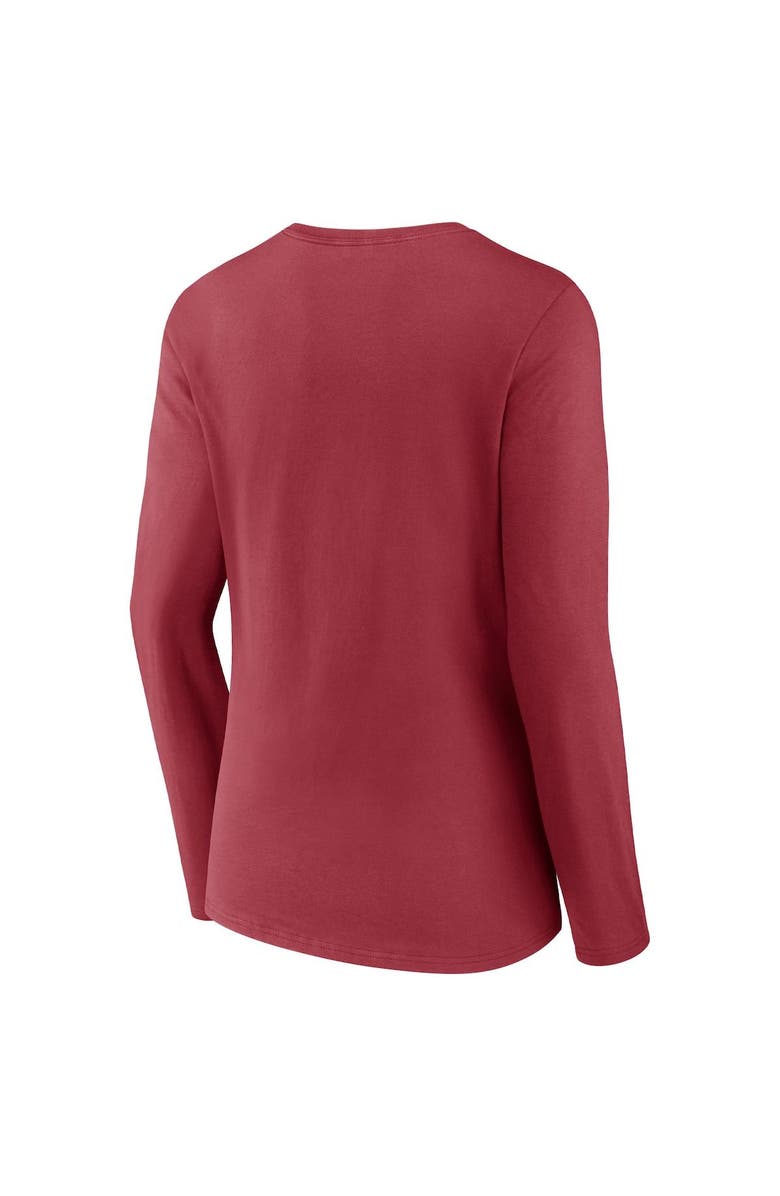 FANATICS Women's Fanatics Branded Cardinal Arizona Cardinals Drive Forward V-Neck Long Sleeve T-Shirt, Alternate, color, Cardinal