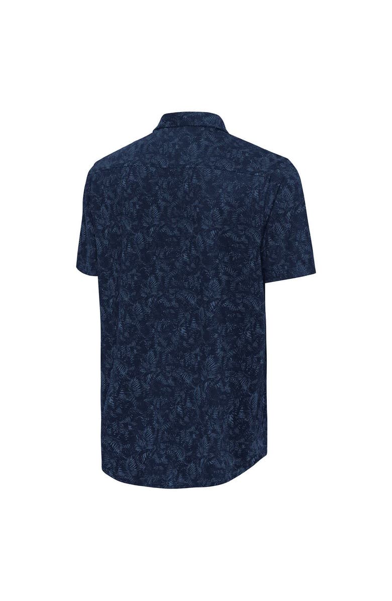 ANTIGUA Men's Antigua Navy Boston Red Sox Lush Button-Up Shirt, Alternate, color, Navy