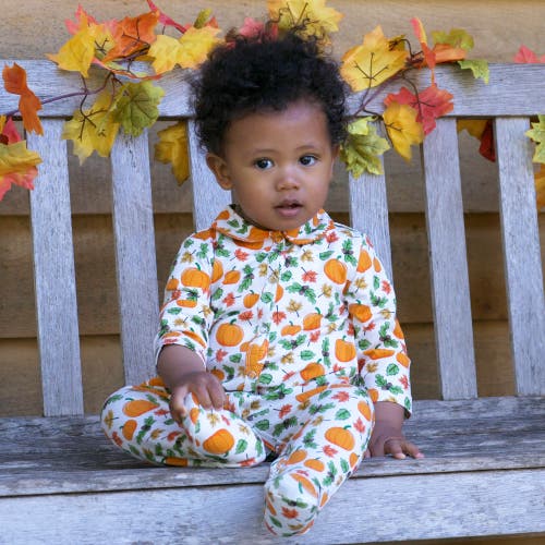 Rachel Riley Pumpkin Footie In Multi
