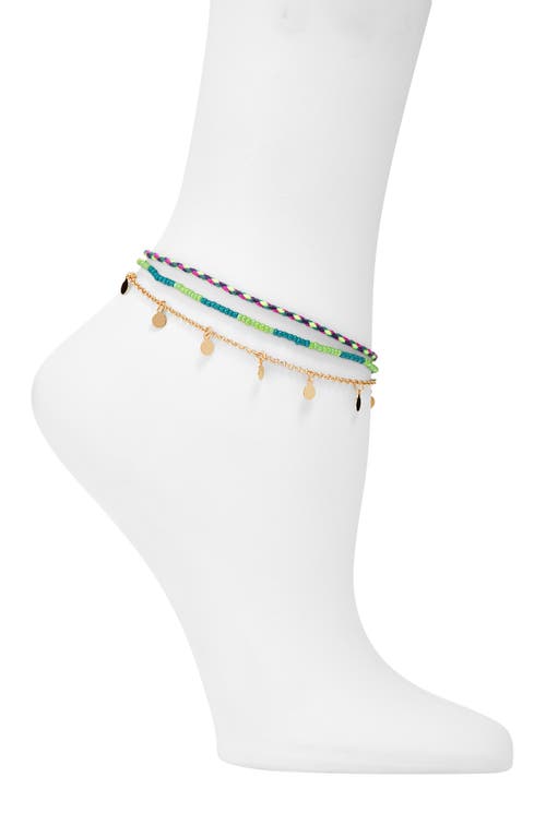 Bp. Set Of 3 Assorted Anklets