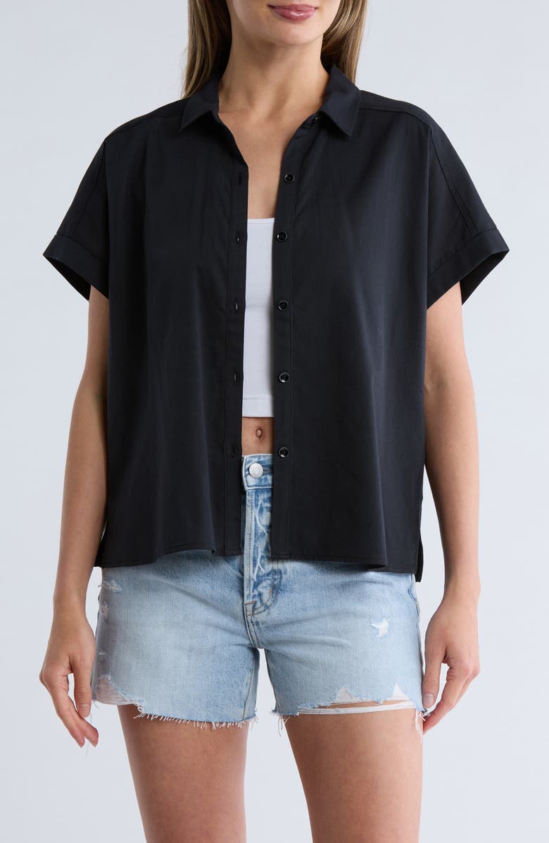 Splendid Padua Short Sleeve Button-Up Shirt, Main, color, 