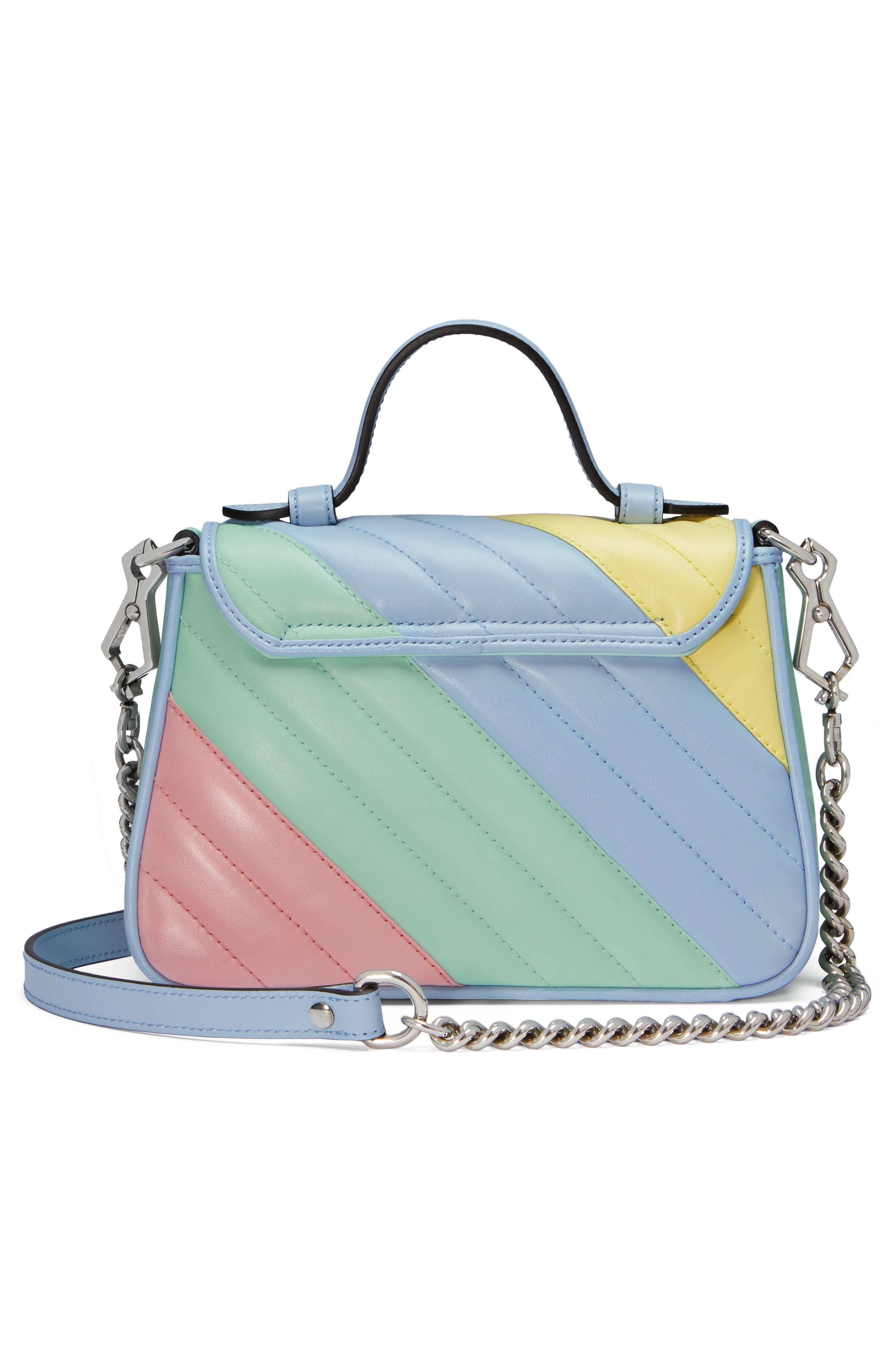 Gucci Small GG 2.0 Matelassé Leather Top Handle Bag, Alternate, color, 