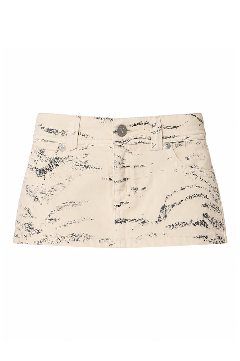 Valentina Recycled Cotton Blend Denim Miniskirt, Alternate, color, VALENTINA