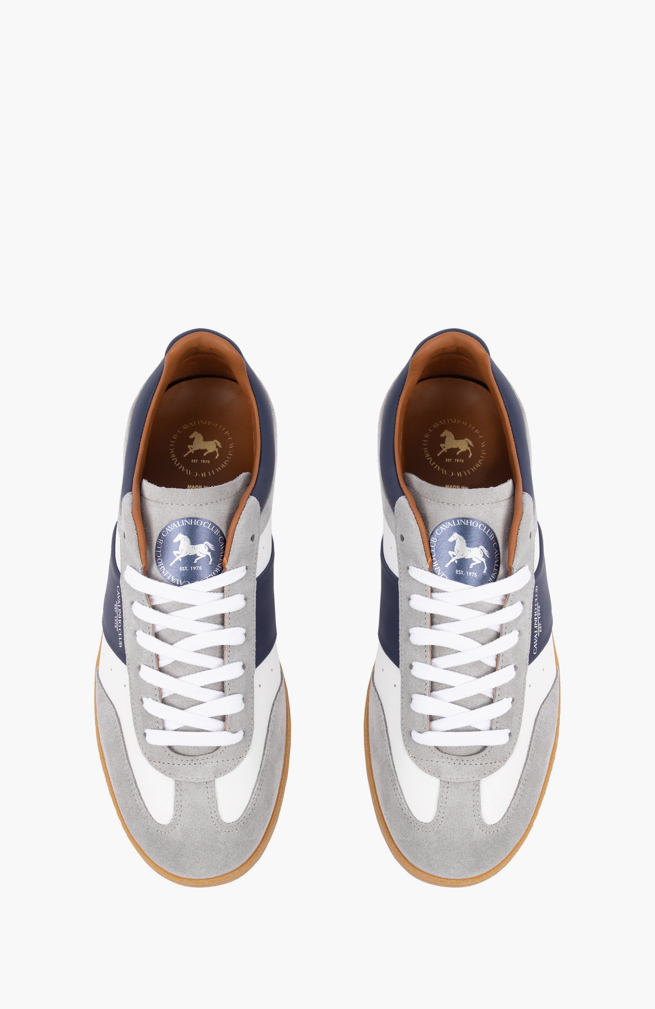 Club Leather Sneakers, Alternate, color, Navy / White / Grey