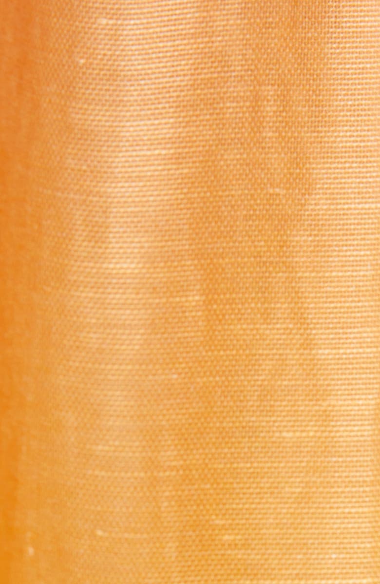 Zimmermann Postcard Ombré Ruffle Silk & Linen Crop Top, Alternate, color,