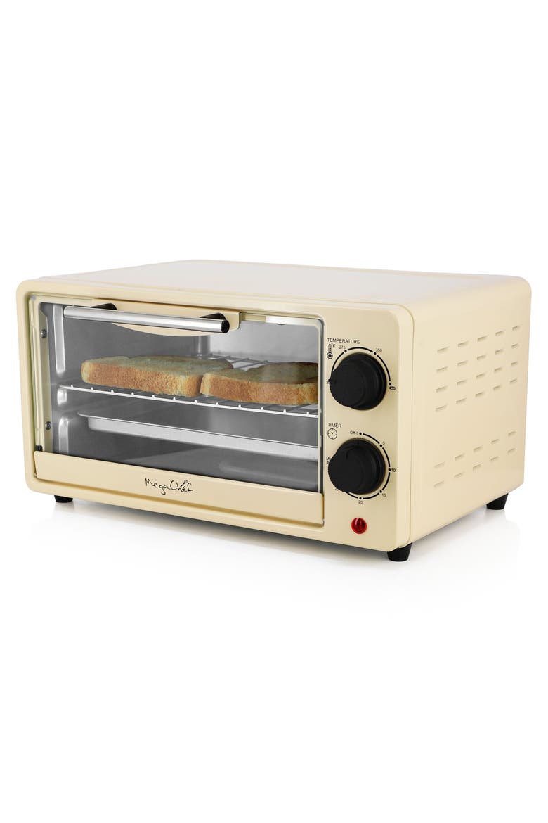 9.5 Quart Electric Counter Top Toaster Oven, Main, color, Cream