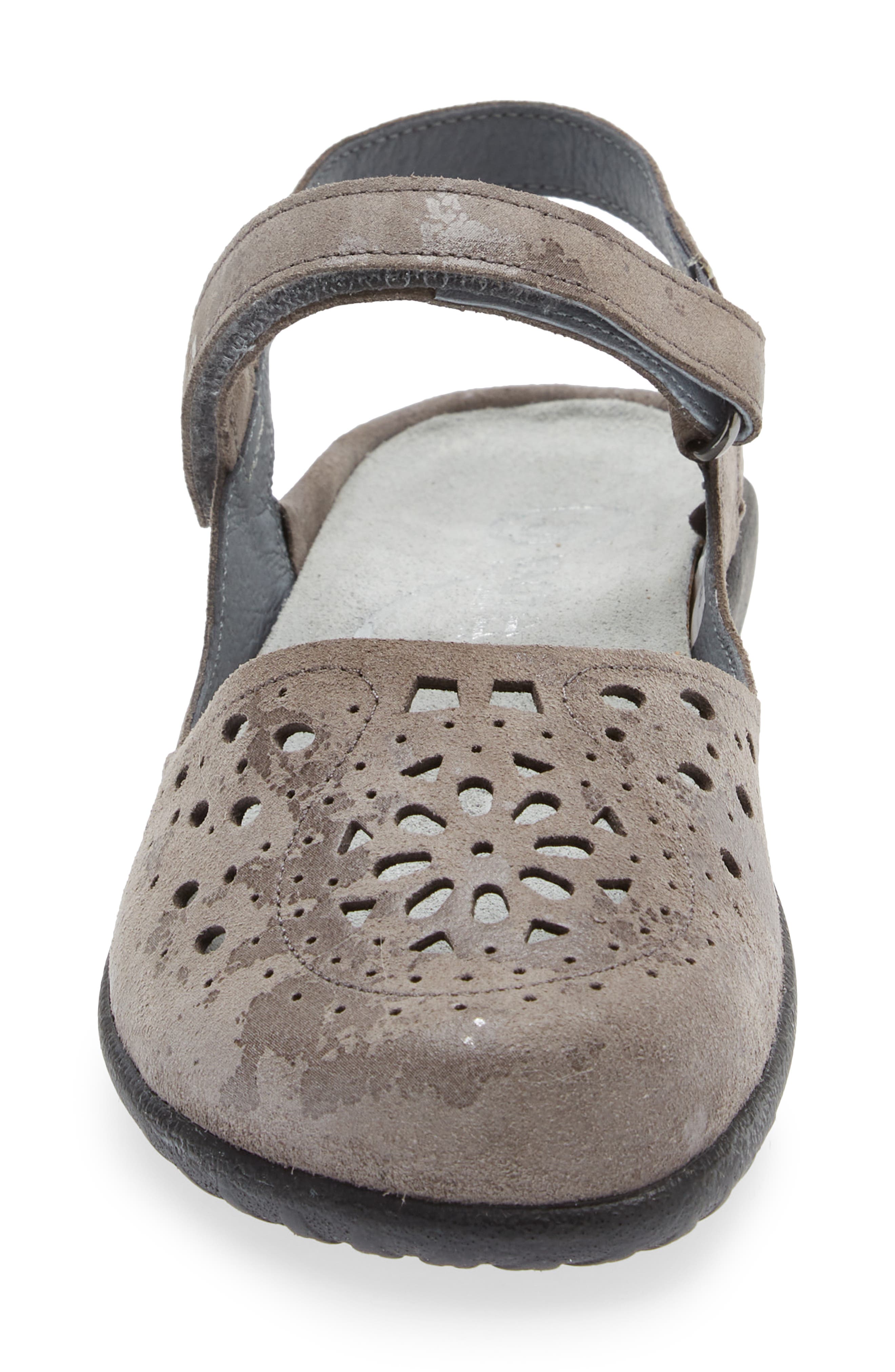 Naot 'Arataki' Mary Jane, Alternate, color, Grey Marble Suede