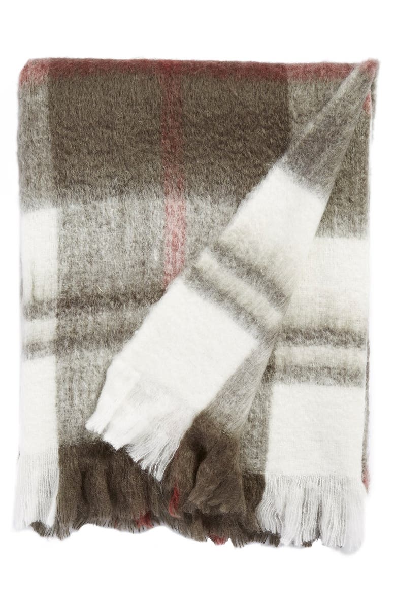 NORDSTROM AT HOME 'Brushed Plaid' Throw, Main, color, 