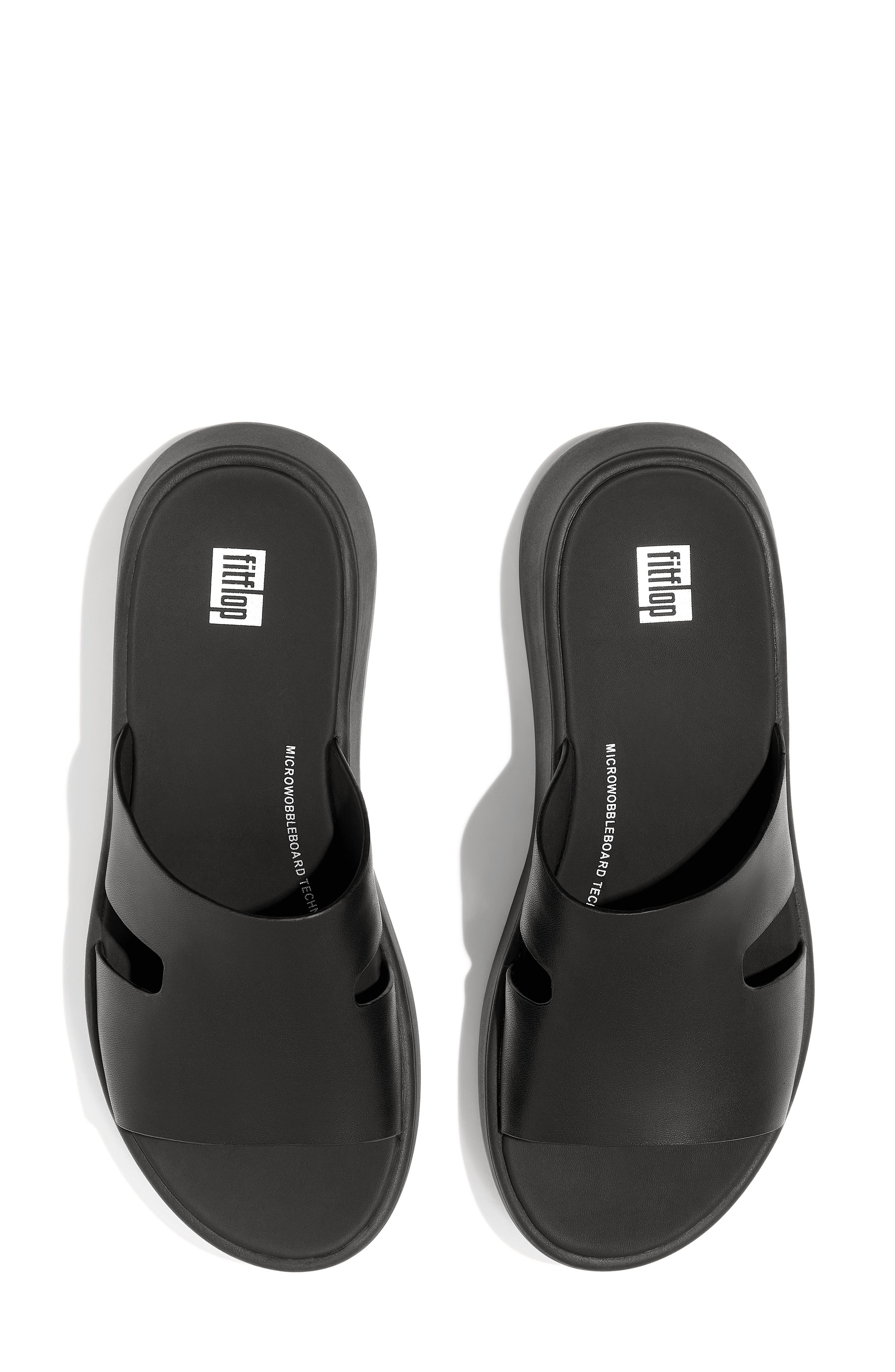 FitFlop Halo Rhinestone Pavé Wedge Sandal, Alternate, color, Black