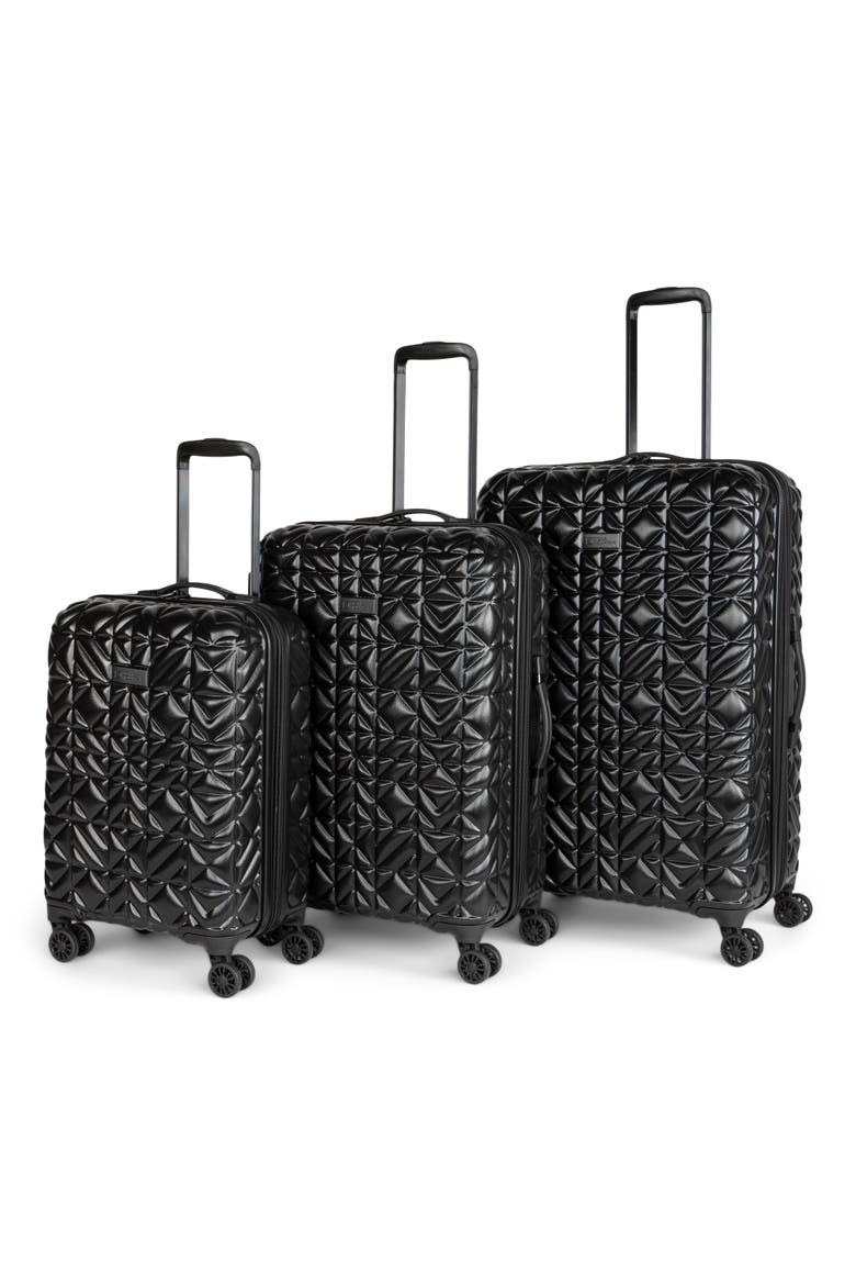 Las Vegas 3 Piece Hardside Luggage Set, Main, color, Black