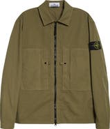 Stone Island Mercerised Organic Cotton Ripstop Overshirt