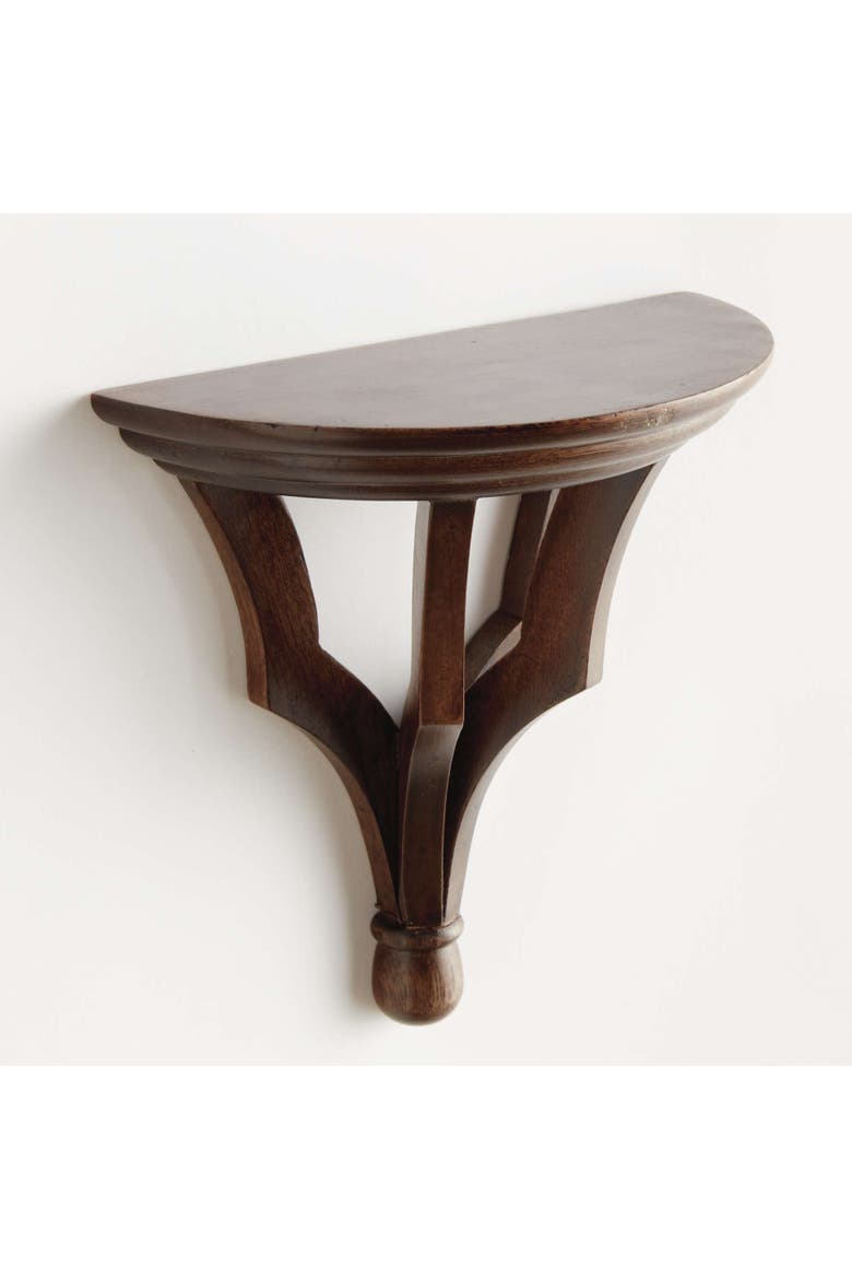 Bennett Small Wall Floating Shelf, Alternate, color, Brown
