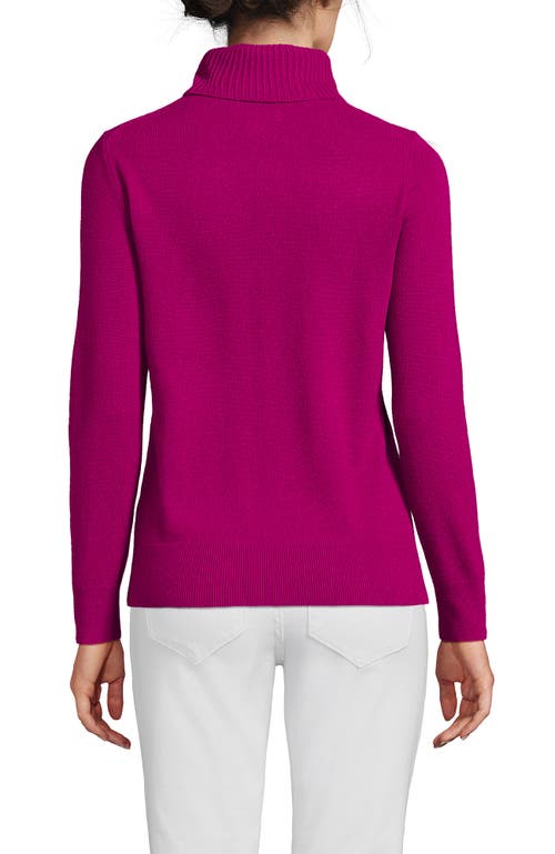 Lands' End Cashmere Turtleneck Sweater In Pink