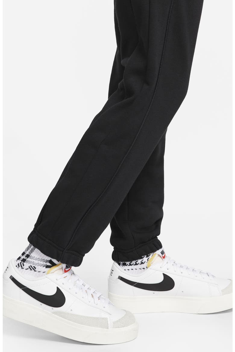 Air Fleece Joggers, Alternate, color, BLACK/ BLACK/ WHITE