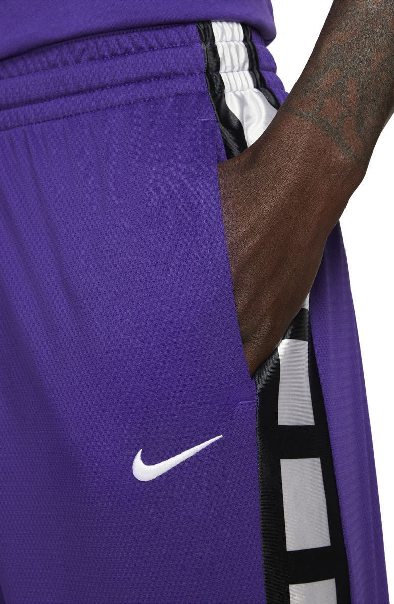 Nike Dri-FIT Elite Stripe Basketball Shorts, Alternate, color, 