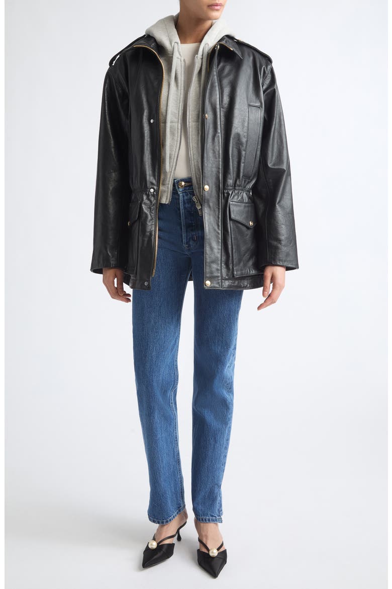 Blackadder Regenerative Leather Jacket, Alternate, color, BLACK