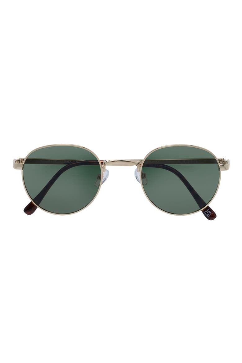 Rising 50mm Polarized Oval Sunglasses, Alternate, color, GOLD / DARK TORT