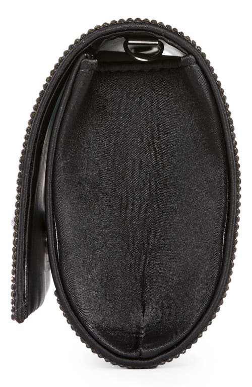 Lady Couture Radiant Rhinestone Clutch In Black