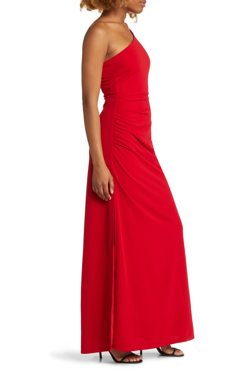 Lulus One to Cherish One-Shoulder A-Line Gown, Alternate, color,