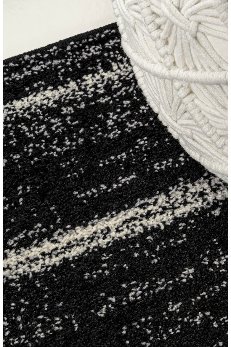 Williamsburg Minimalist Stripe Area Rug, Alternate, color, Black/Cream