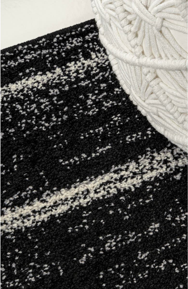 JONATHAN Y Williamsburg Minimalist Stripe Area Rug, Alternate, color, Black/Cream