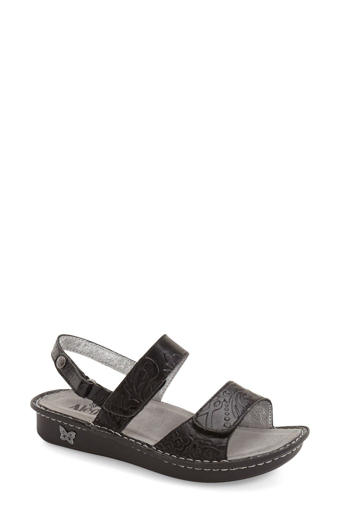 Verona Sandal, Main, color, BASKETRY BLACK