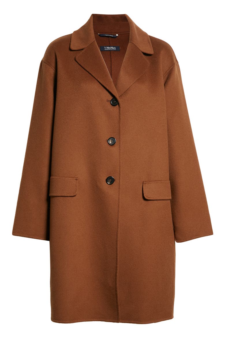 Priamo Virgin Wool Coat, Alternate, color, BROWN