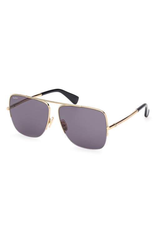 Max Mara 59mm Pilot Sunglasses