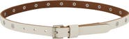 AllSaints Flat Stud Leather Belt
