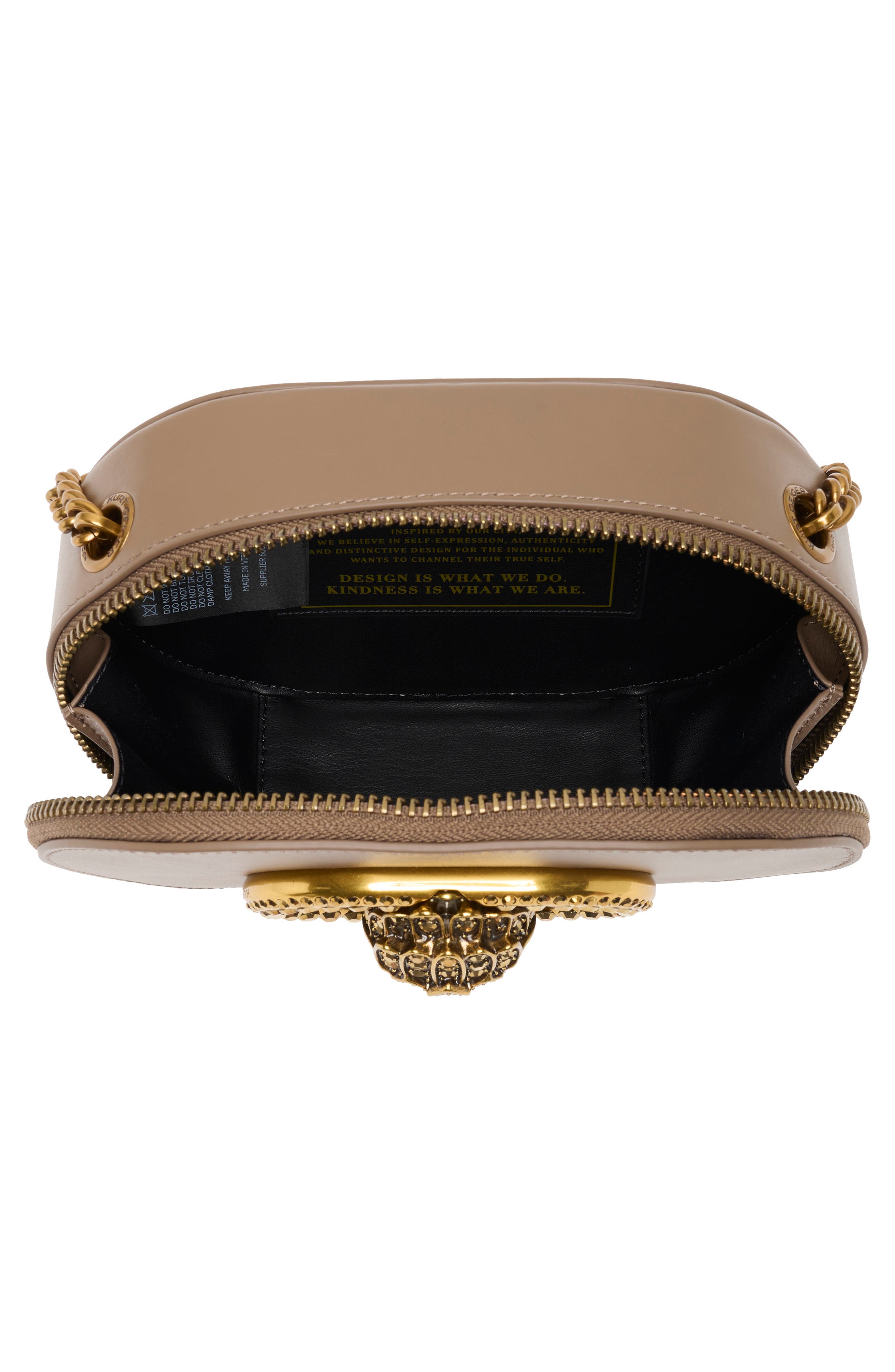 Kurt Geiger London Small Chelsea Camera Bag, Alternate, color, Taupe Comb