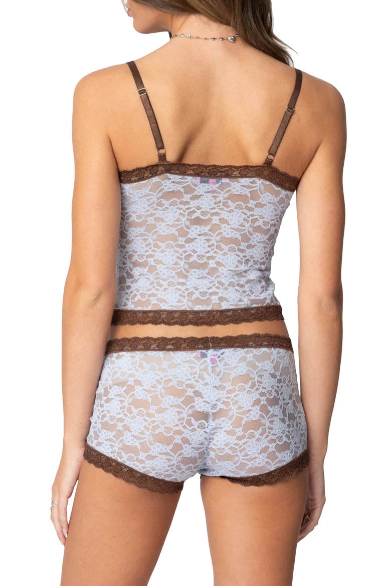 Dee Pointelle Stitch & Lace Camisole, Alternate, color, LIGHT-BLUE