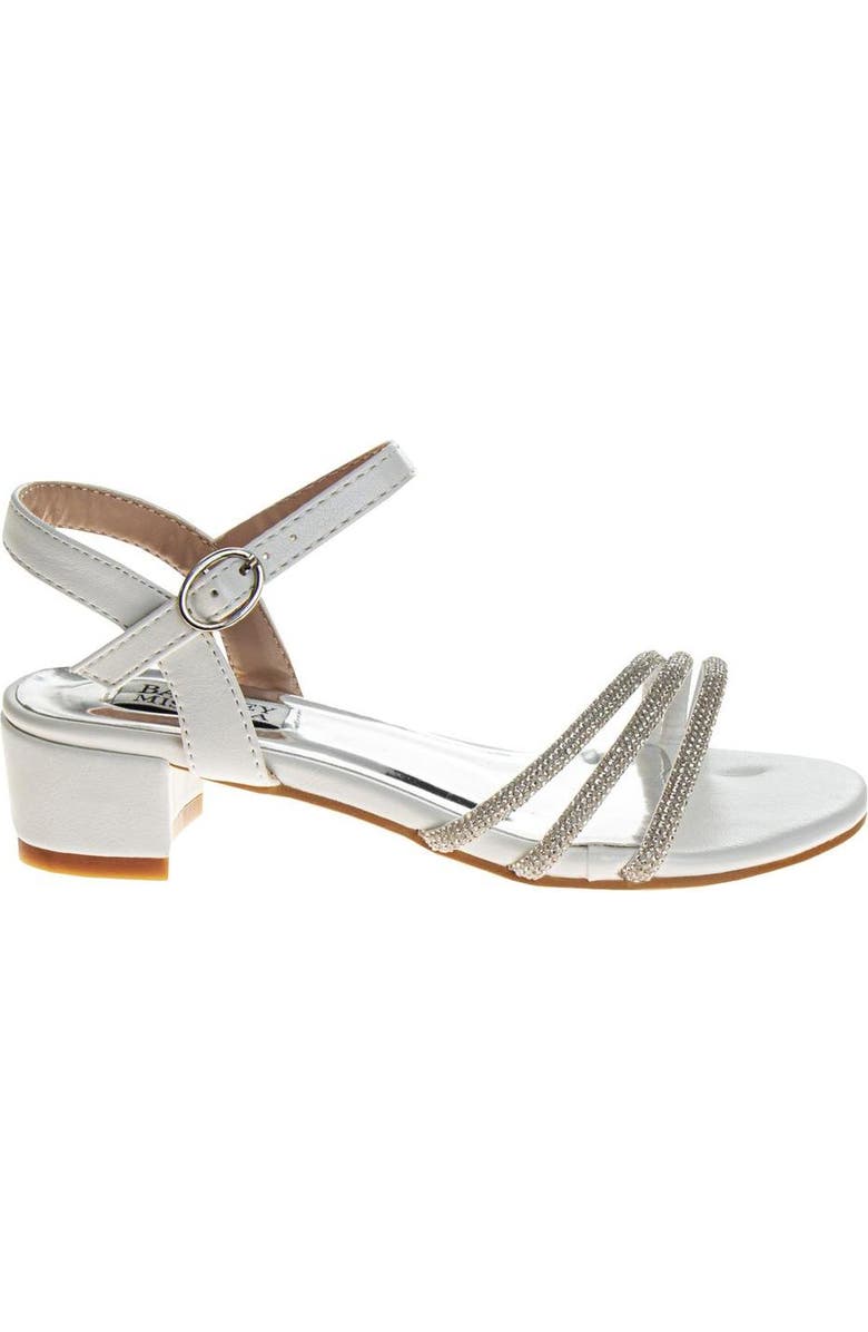 BADGLEY MISCHKA Low Heeled Dress Sandals, Alternate, color, White