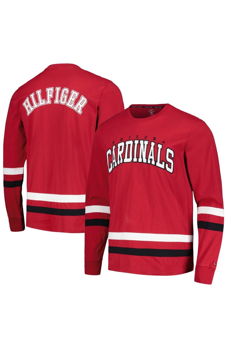 Tommy Hilfiger Men's Tommy Hilfiger Cardinal/Black Arizona Cardinals Nolan Long Sleeve T-Shirt, Main, color, Cardinal