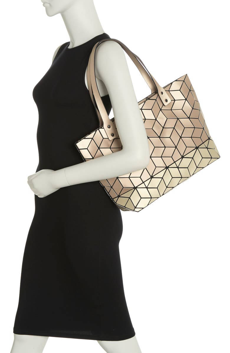 PATRIZIA LUCA Two Tone Geo Tote Bag, Alternate, color, M.gold/ Bronze