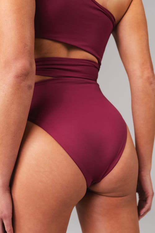Vitality Tropica Asym One Piece In Burgundy