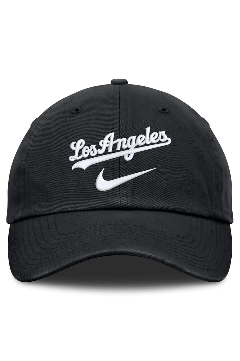 Men's Nike  Black Los Angeles Dodgers Primetime Club Adjustable Hat, Alternate, color, Black