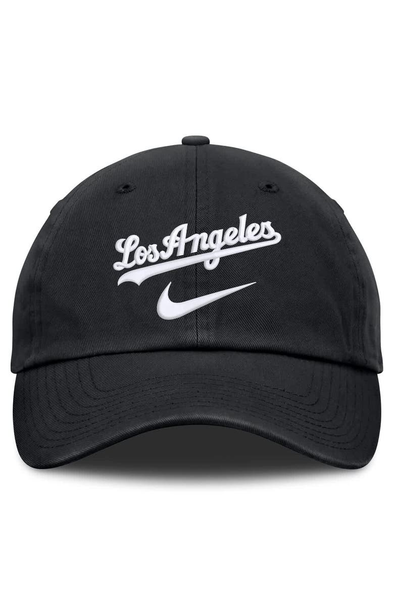 Nike Men's Nike  Black Los Angeles Dodgers Primetime Club Adjustable Hat, Alternate, color, Black