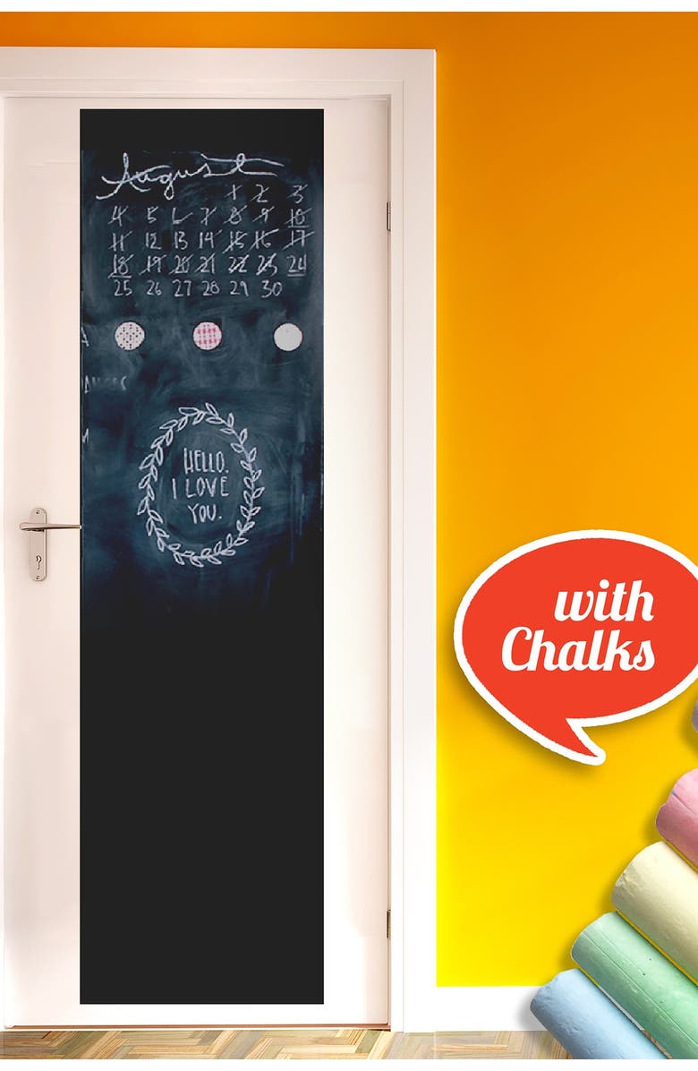 WALPLUS Blackboard Door Mural, Main, color,