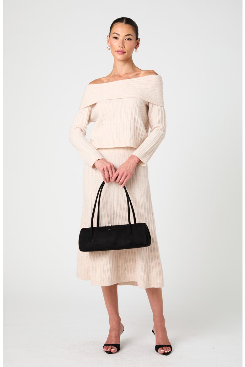 Lucien Off-the-Shoulder Sweater, Alternate, color, OATMEAL MEL