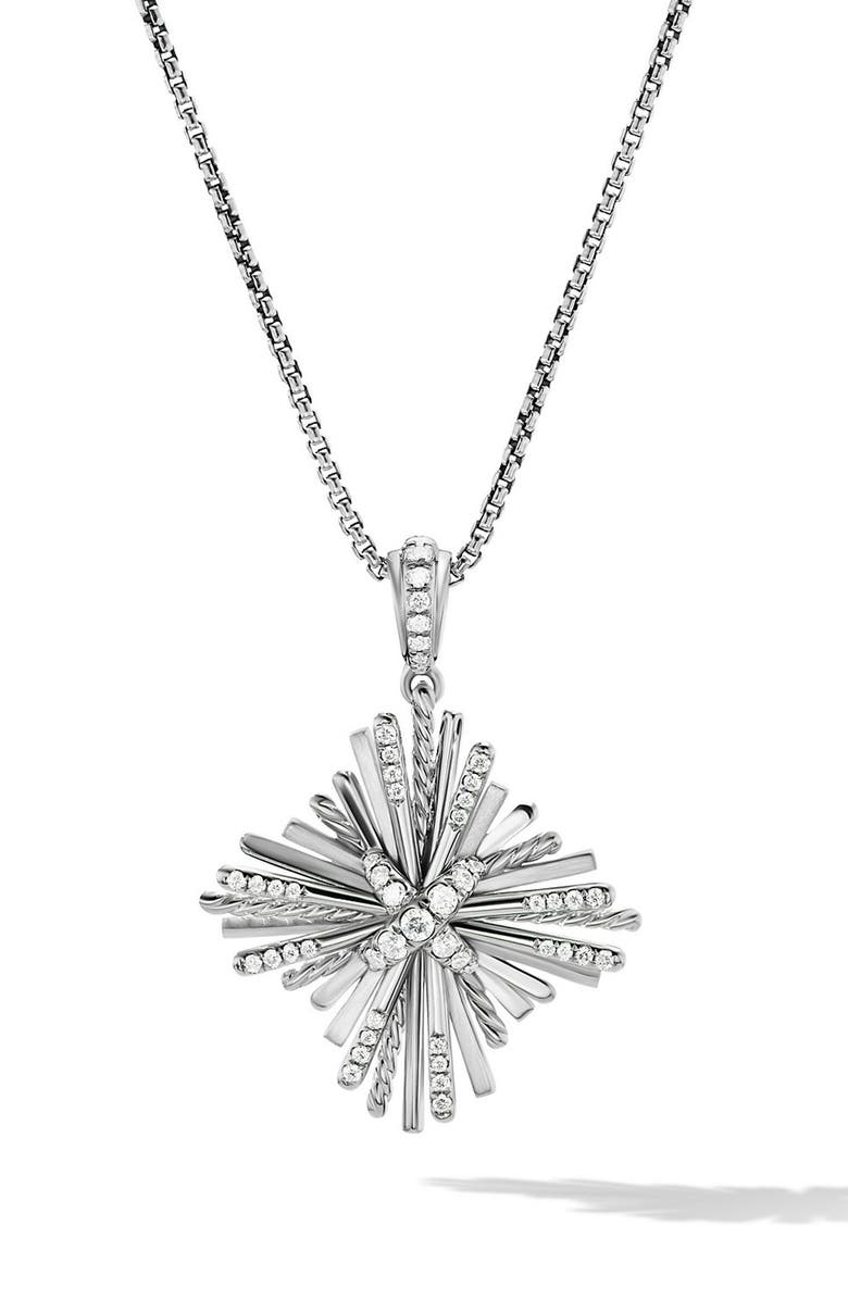 David Yurman Angelika Diamond Pendant Necklace, Main, color, 