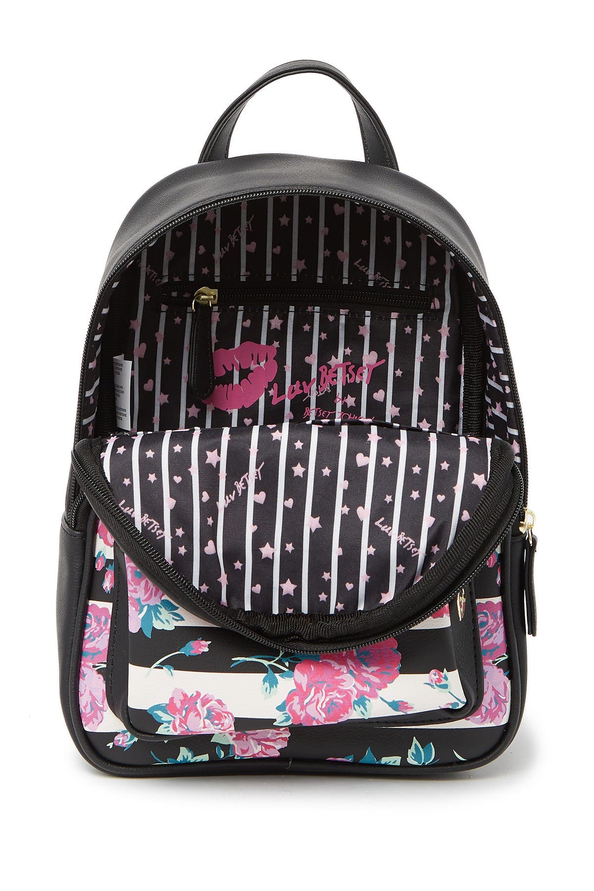 Betsey Johnson Quilted Mid Size Backpack | Nordstromrack display picture 2