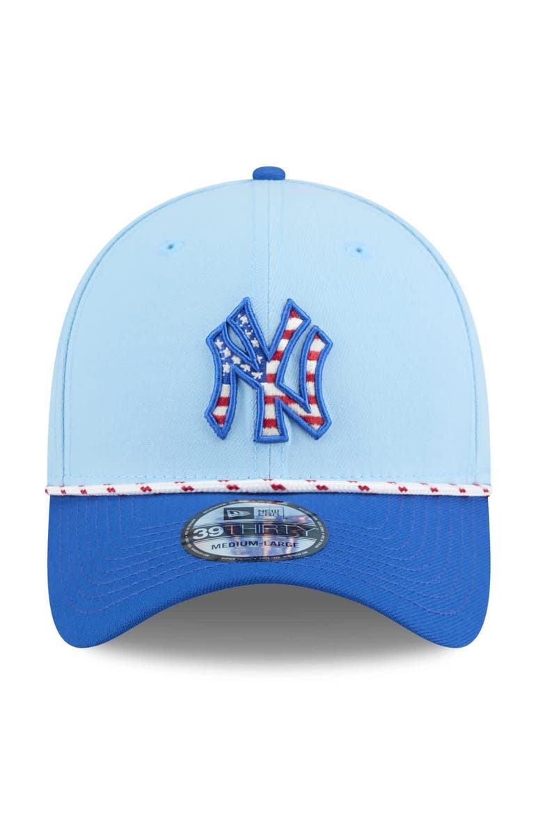 New Era Men's New Era Light Blue/Blue New York Yankees 2025 Fourth of July 39THIRTY Flex Hat, Alternate, color, 
