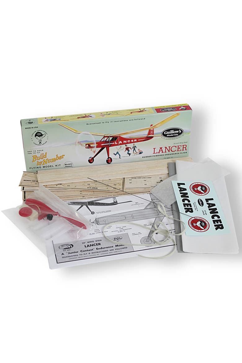Lancer Build-By-Number Flying Model Kit 604, Alternate, color, Multicolored