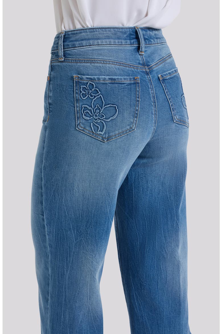 Brigitte High Waist Wide Leg Capri Jeans, Alternate, color, PACIFICA
