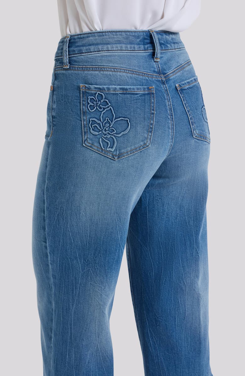 NYDJ Brigitte High Waist Wide Leg Capri Jeans, Alternate, color, Pacifica