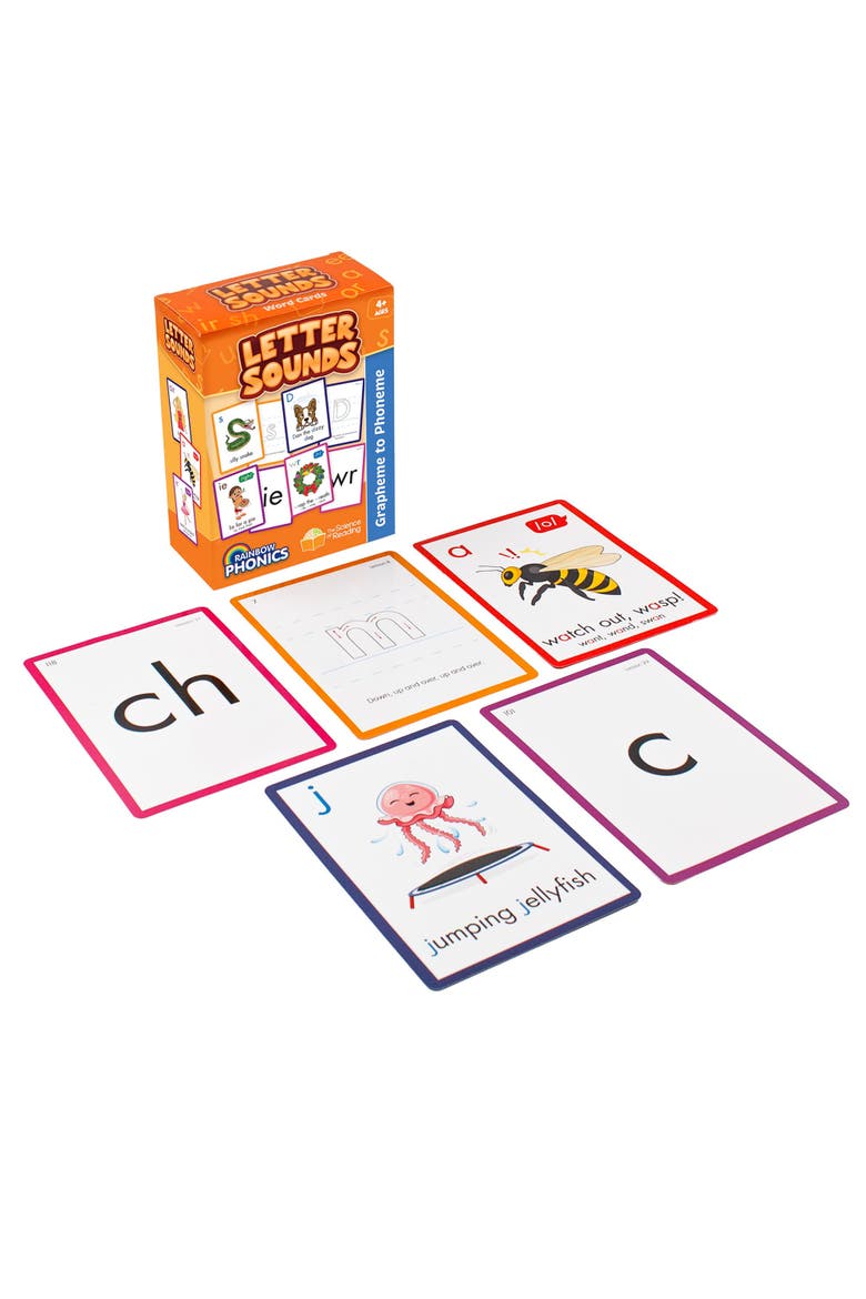 Rainbow Phonics Letter Sounds 151 Flash Cards, Alternate, color, Multicolored