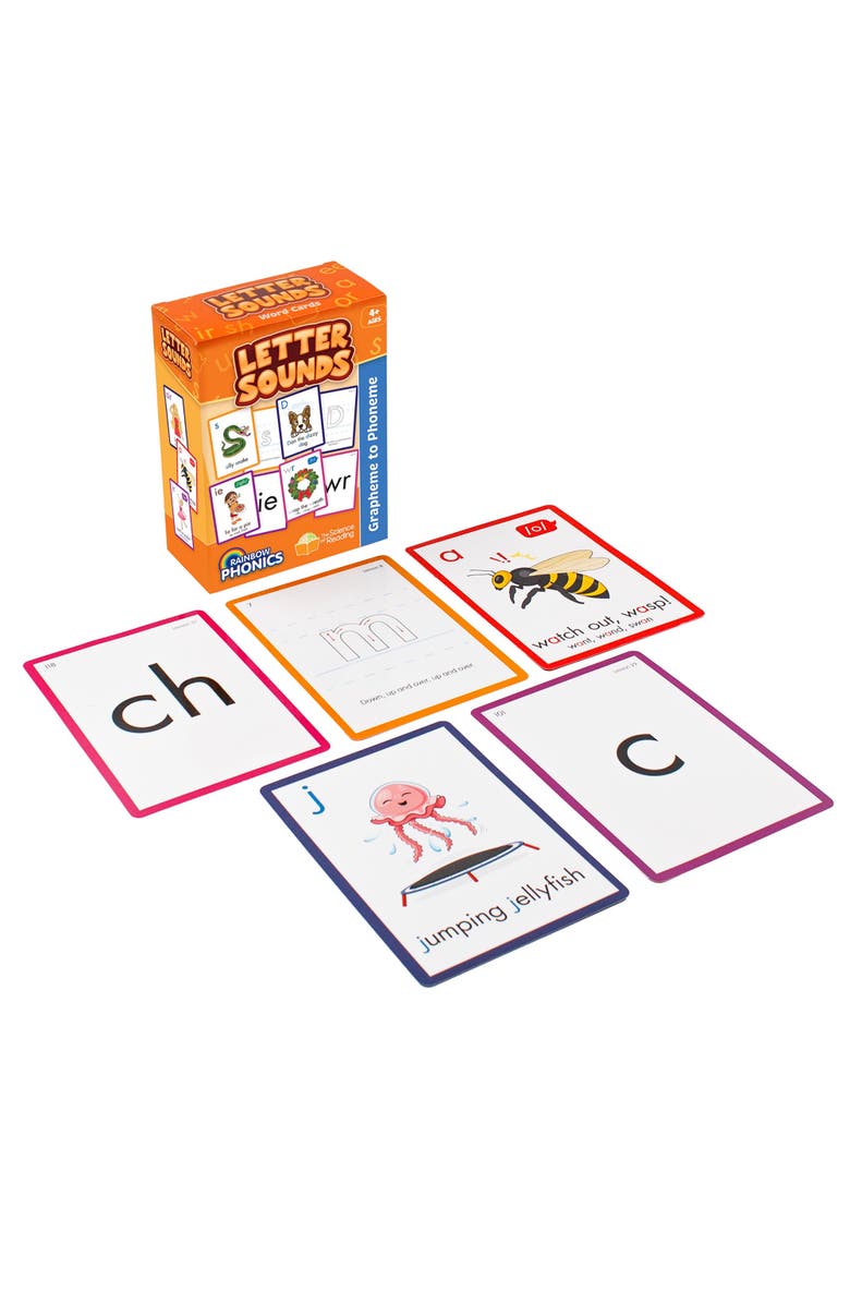 Junior Learning Rainbow Phonics Letter Sounds 151 Flash Cards, Alternate, color, Multicolored