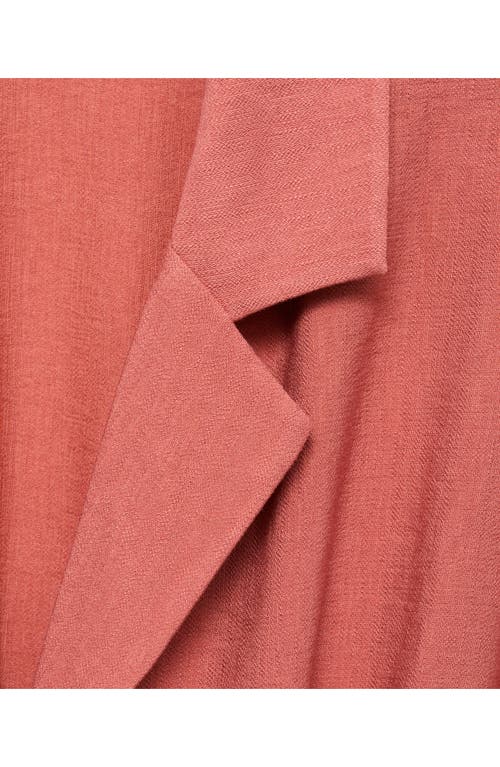 Mango Bow Midi Shirtdress In Pink